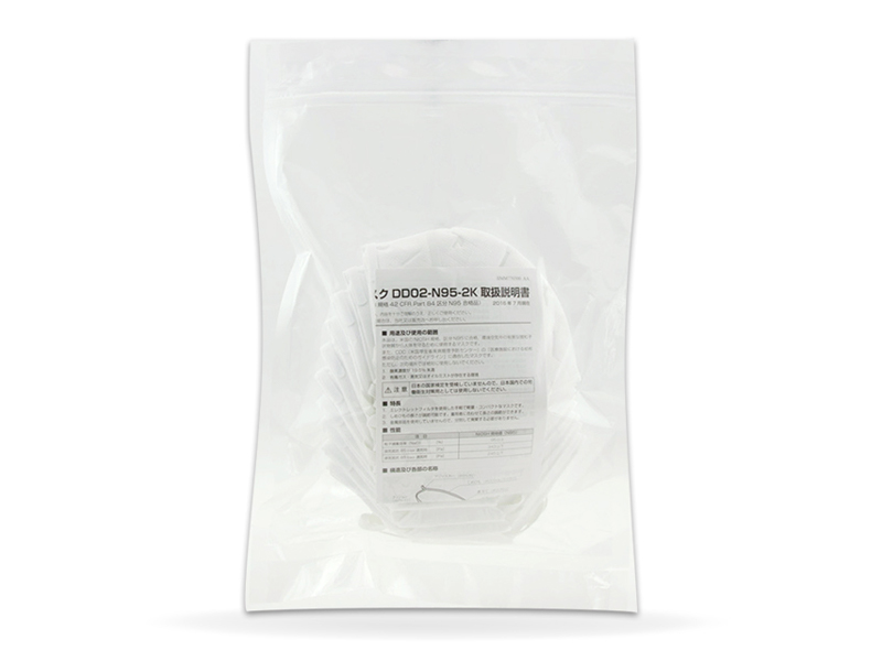 日本重松制作所DD02 N95級別防粉塵霧霾口罩顆粒物花粉飛沫無閥(圖3)
